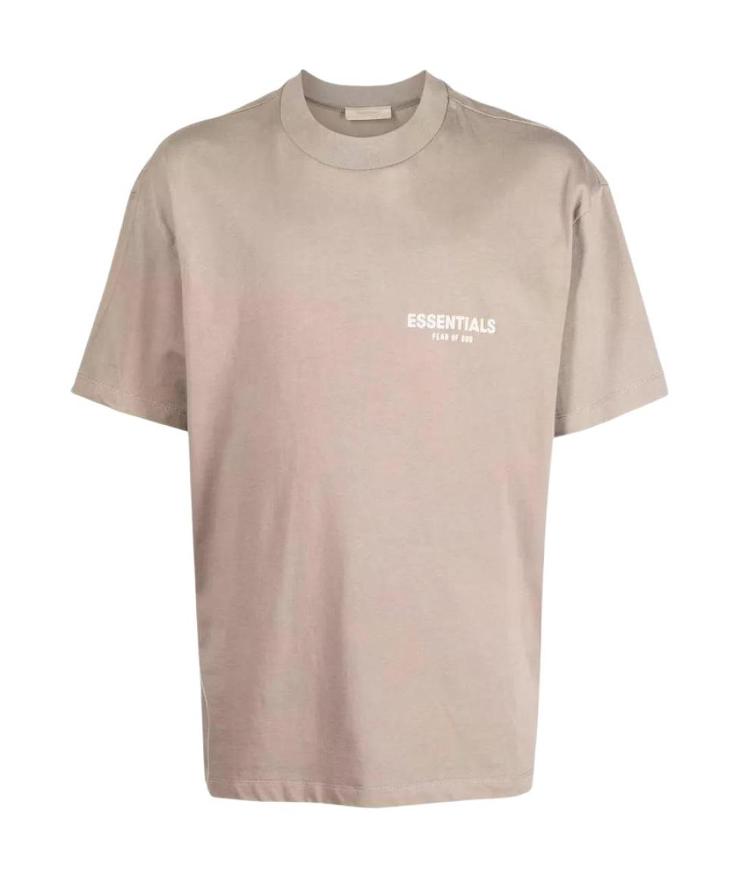 FEAR OF GOD ESSENTIALS Бежевая футболка, фото 1