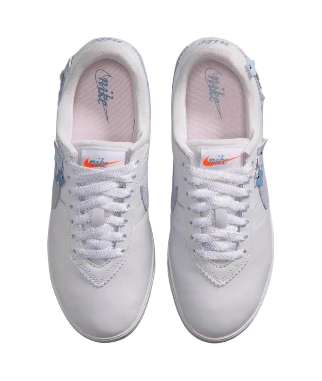 NIKE Белые кожаные кроссовки, фото 4