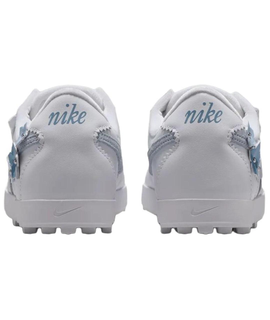 NIKE Белые кожаные кроссовки, фото 5
