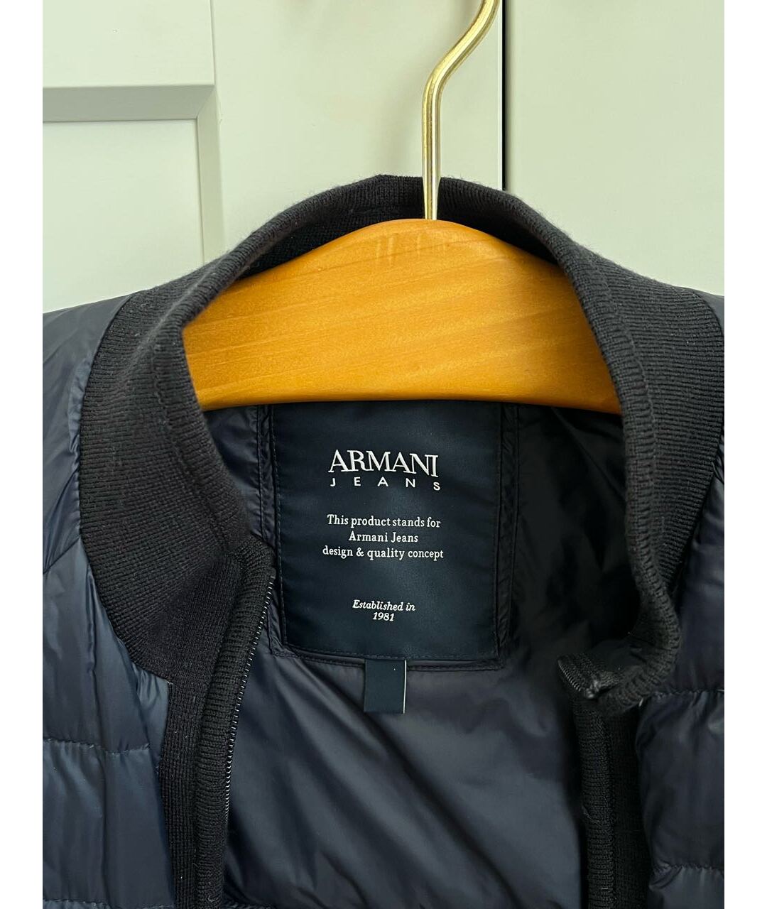 ARMANI JEANS Темно-синяя куртка, фото 3