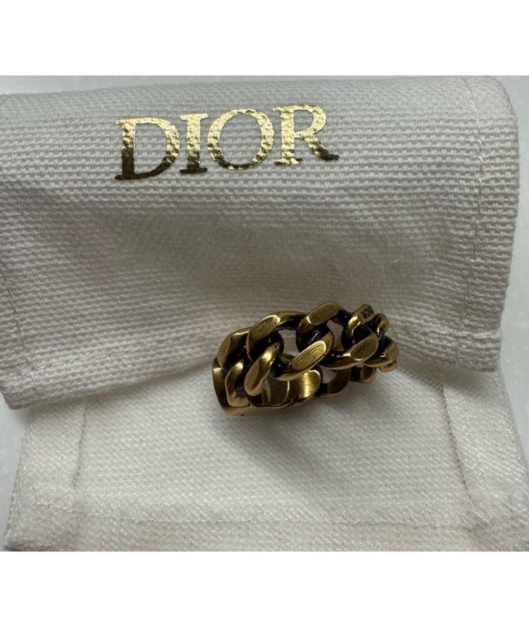 CHRISTIAN DIOR Золотое латунное кольцо, фото 3