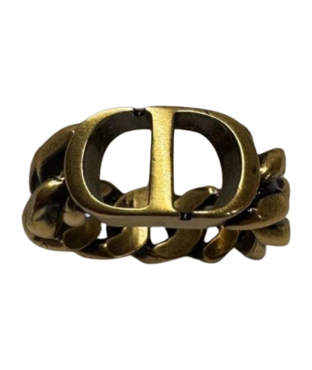 CHRISTIAN DIOR Золотое латунное кольцо, фото 1