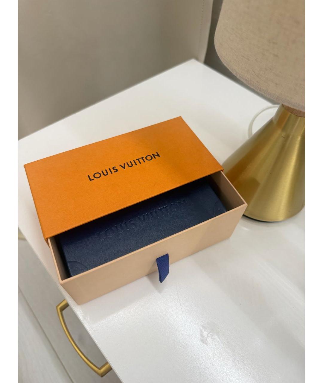 LOUIS VUITTON Золотые металлические солнцезащитные очки, фото 4