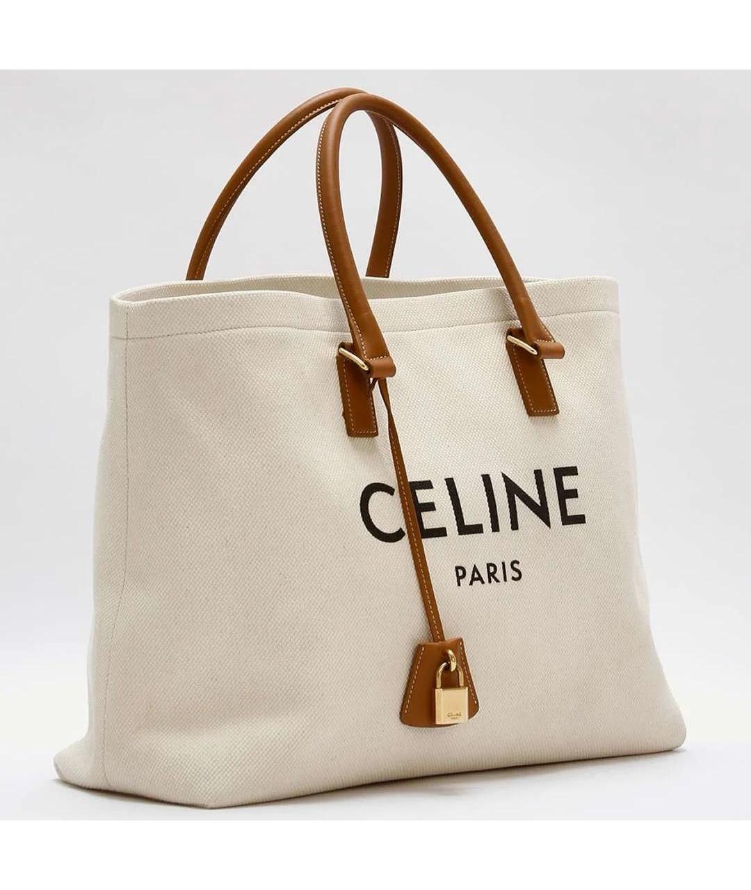 CELINE Бежевая сумка тоут, фото 2