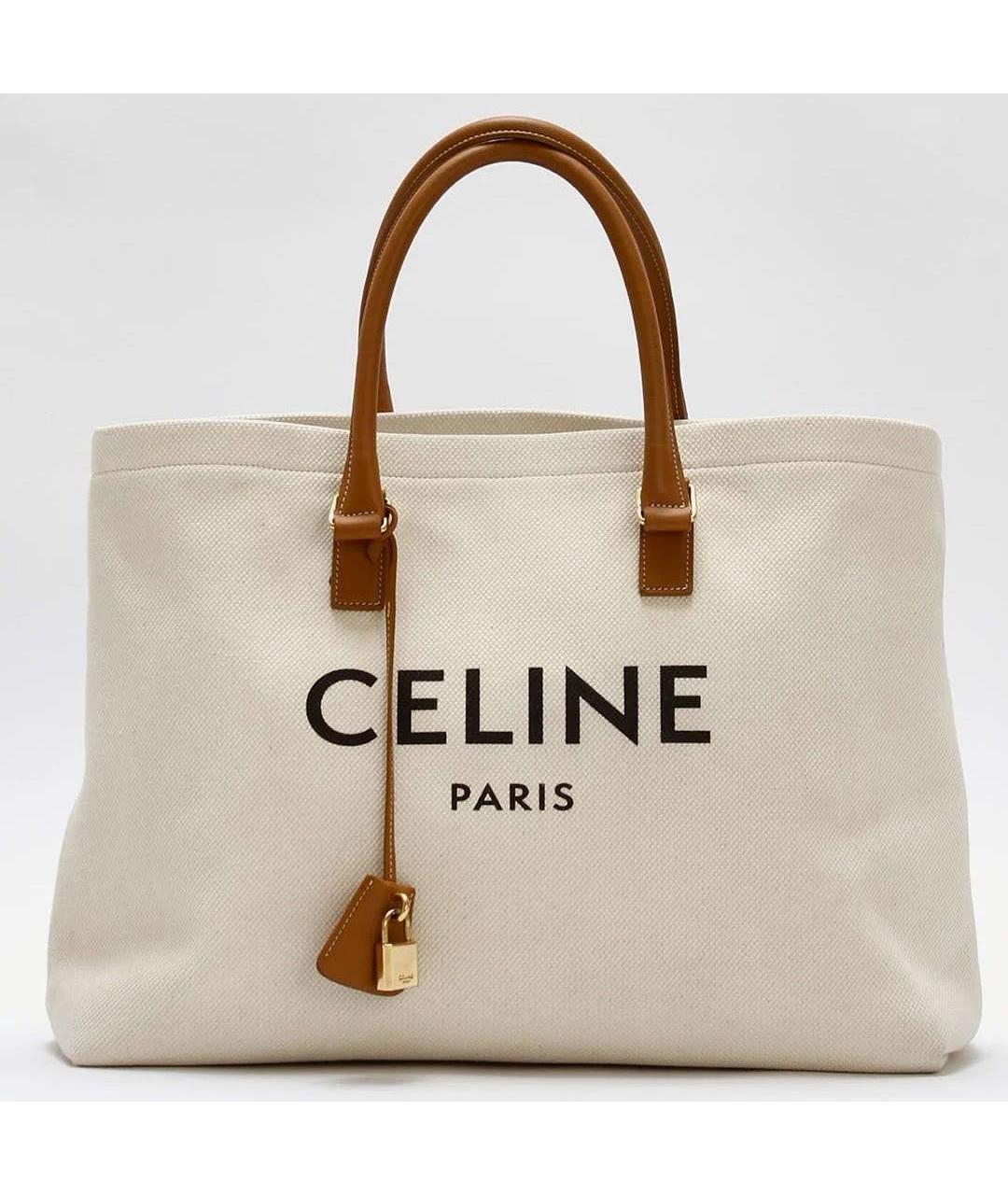 CELINE Бежевая сумка тоут, фото 9