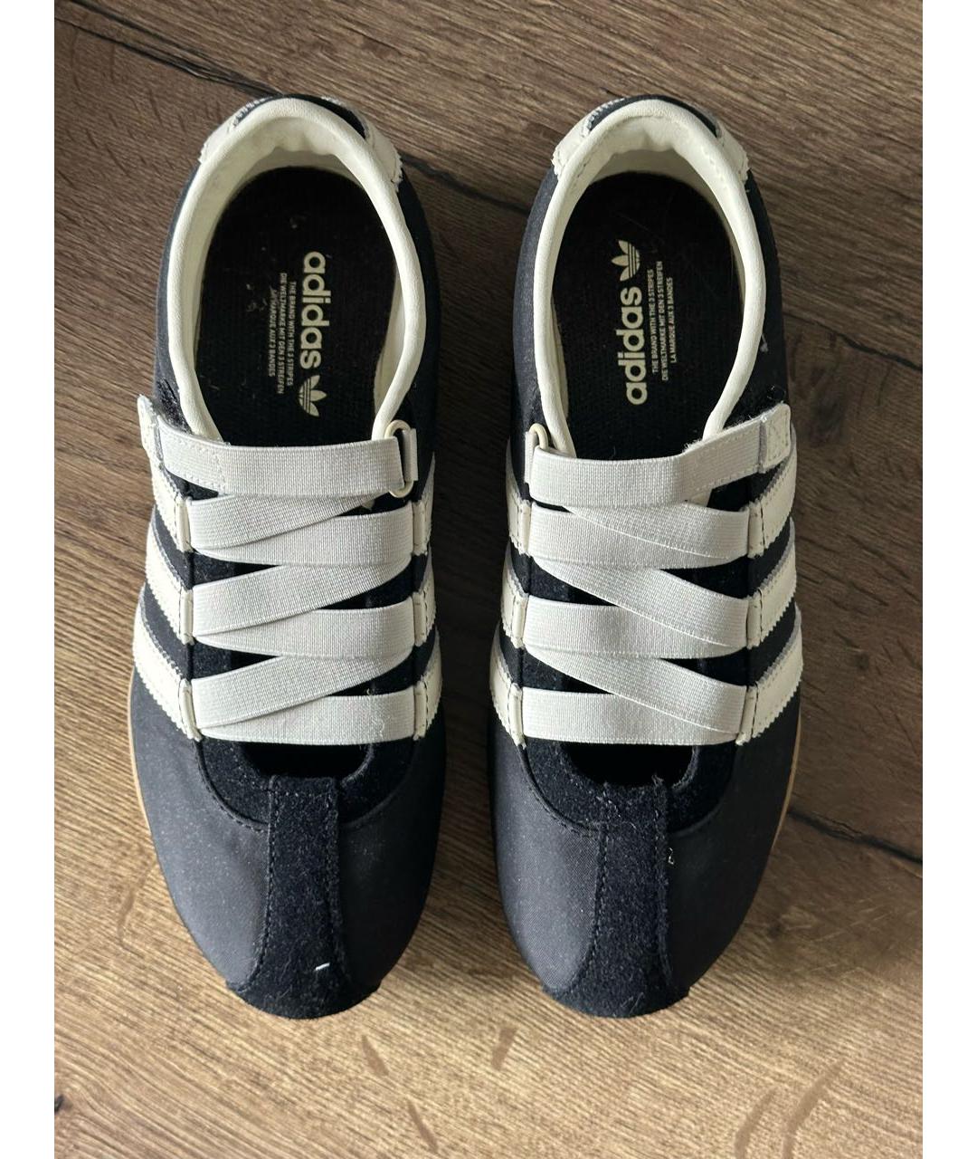 ADIDAS Черные текстильные кроссовки, фото 2