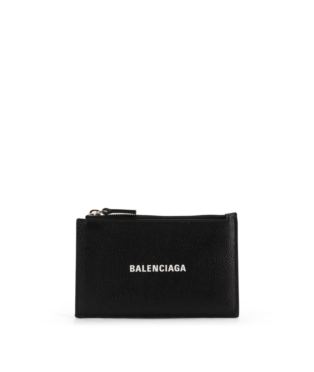 BALENCIAGA Черный кожаный кардхолдер, фото 1