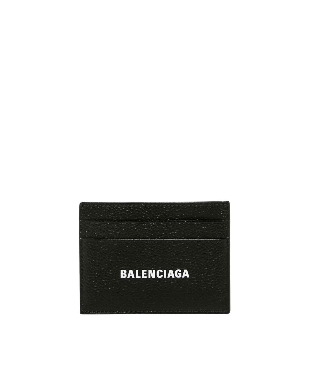 BALENCIAGA Черный кожаный кардхолдер, фото 1