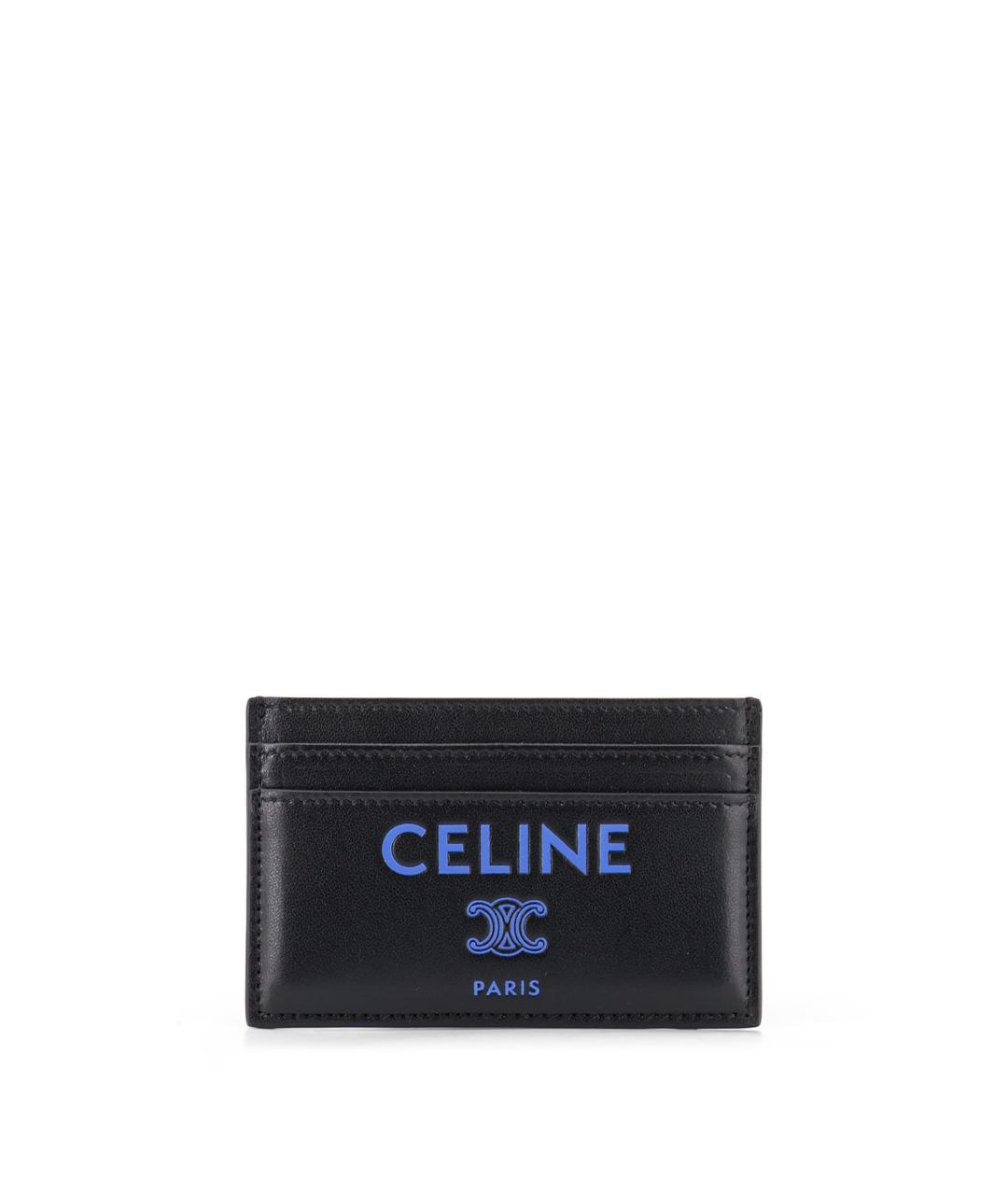 CELINE Черный кожаный кардхолдер, фото 1