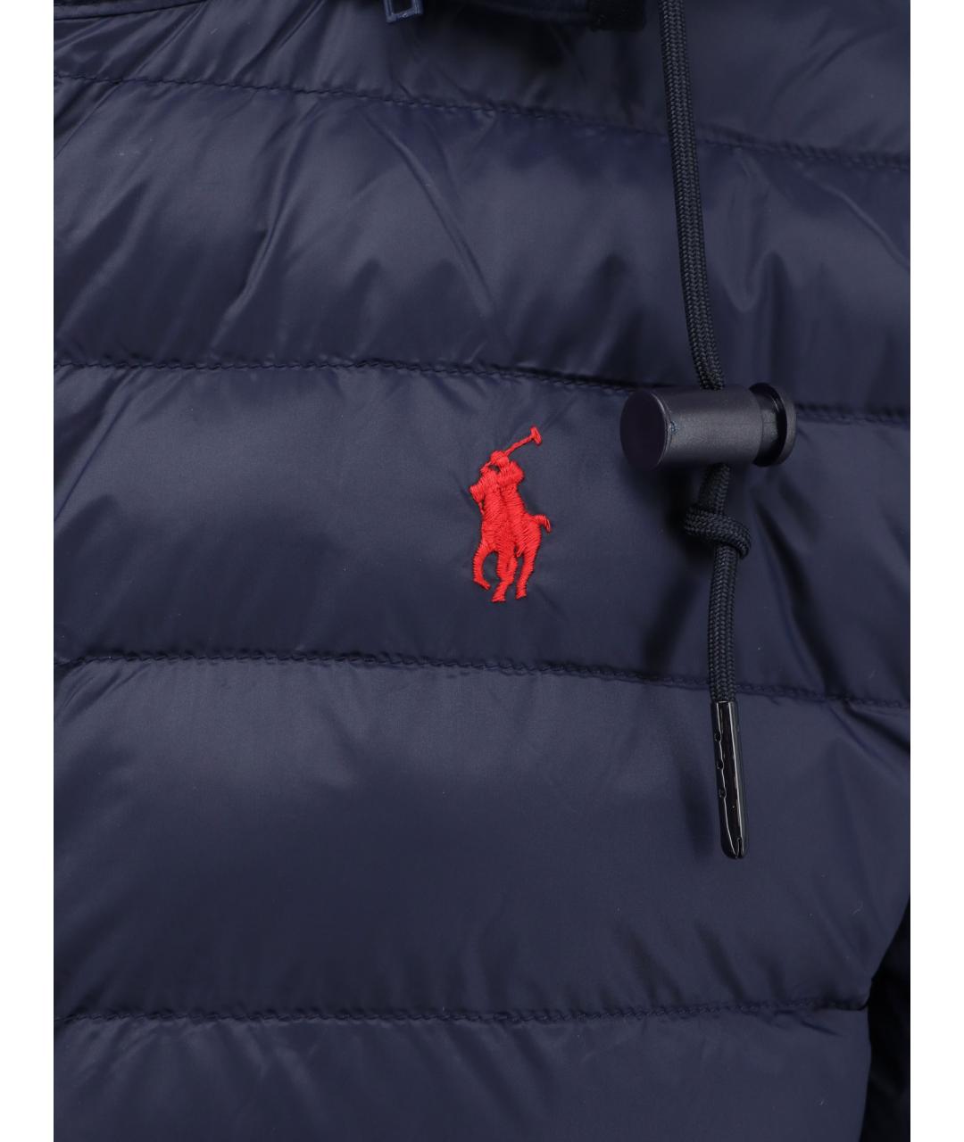 POLO RALPH LAUREN Синяя полиамидовая куртка, фото 3