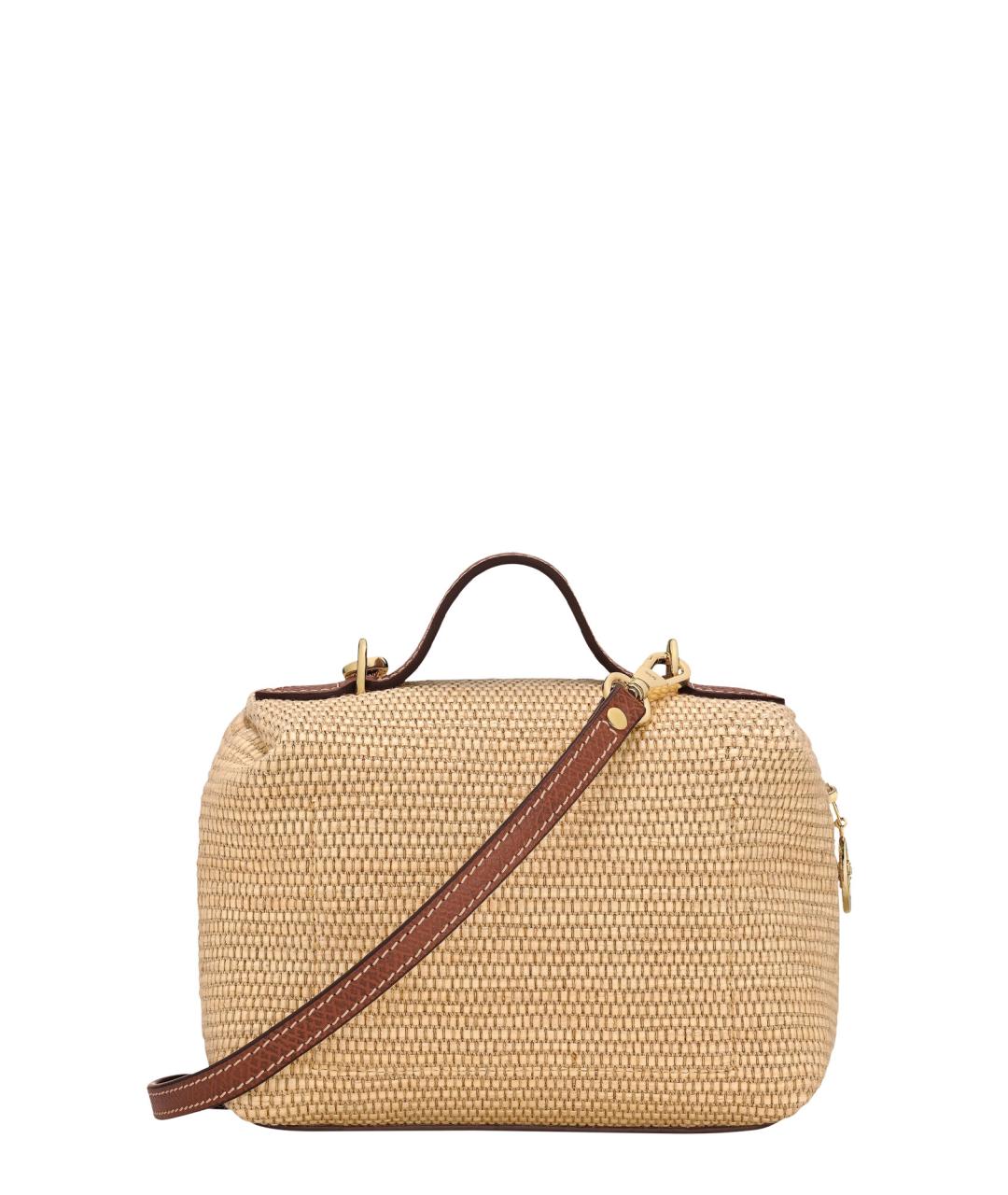 LONGCHAMP Бежевая плетеная сумка через плечо, фото 2