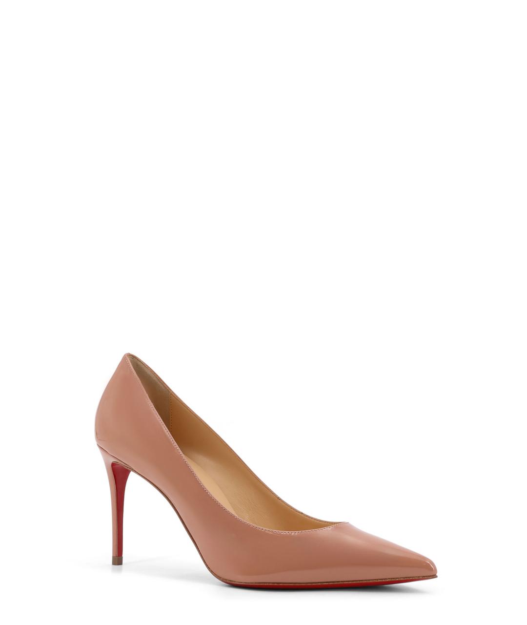 CHRISTIAN LOUBOUTIN Бежевые кожаные туфли, фото 2