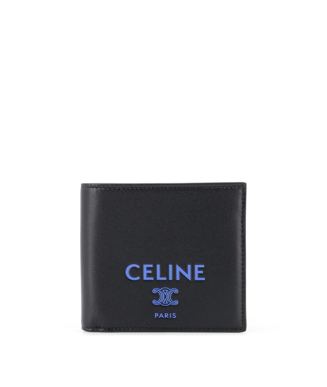 CELINE Черный кожаный кошелек, фото 1