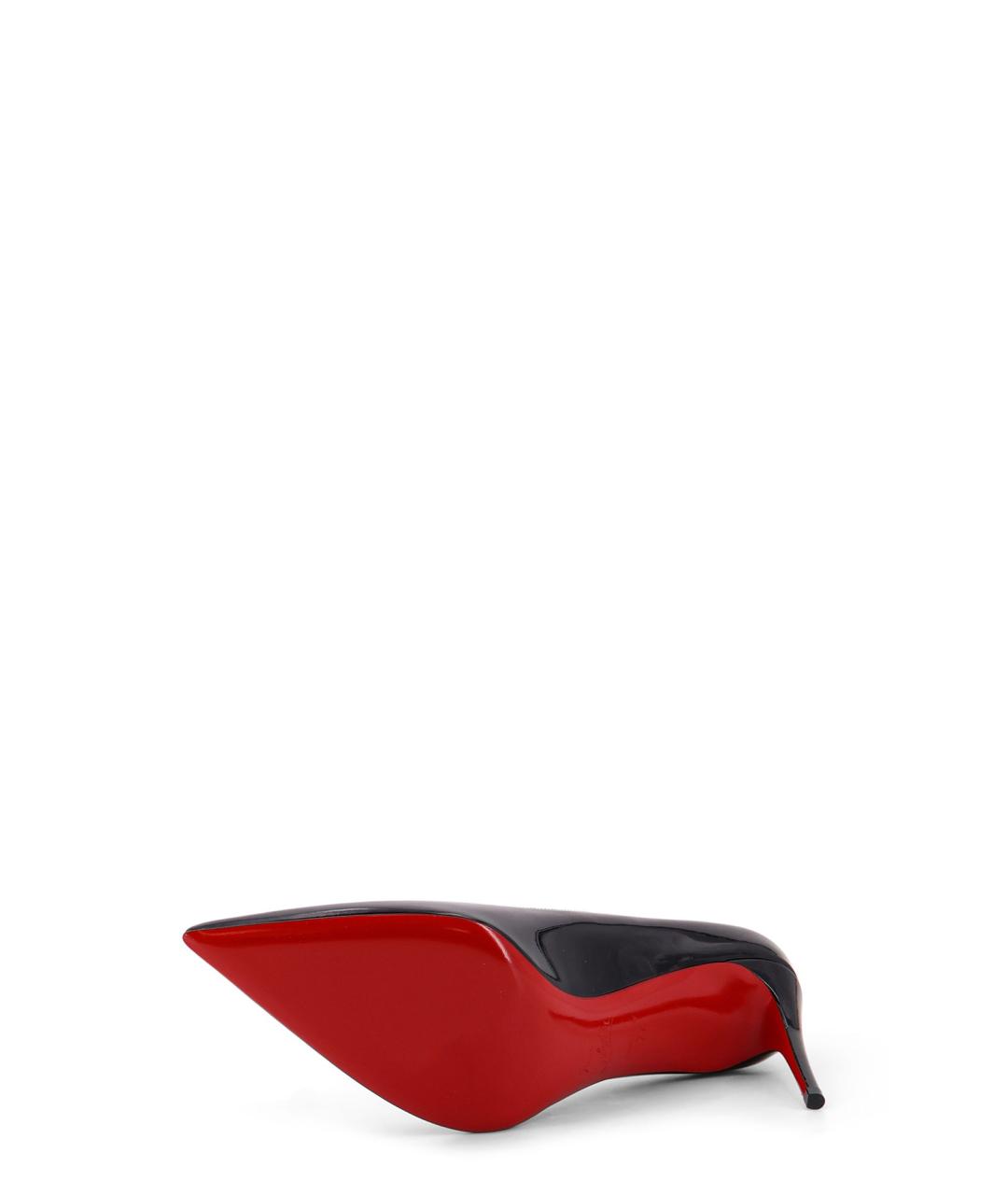 CHRISTIAN LOUBOUTIN Черные туфли из лакированной кожи, фото 4