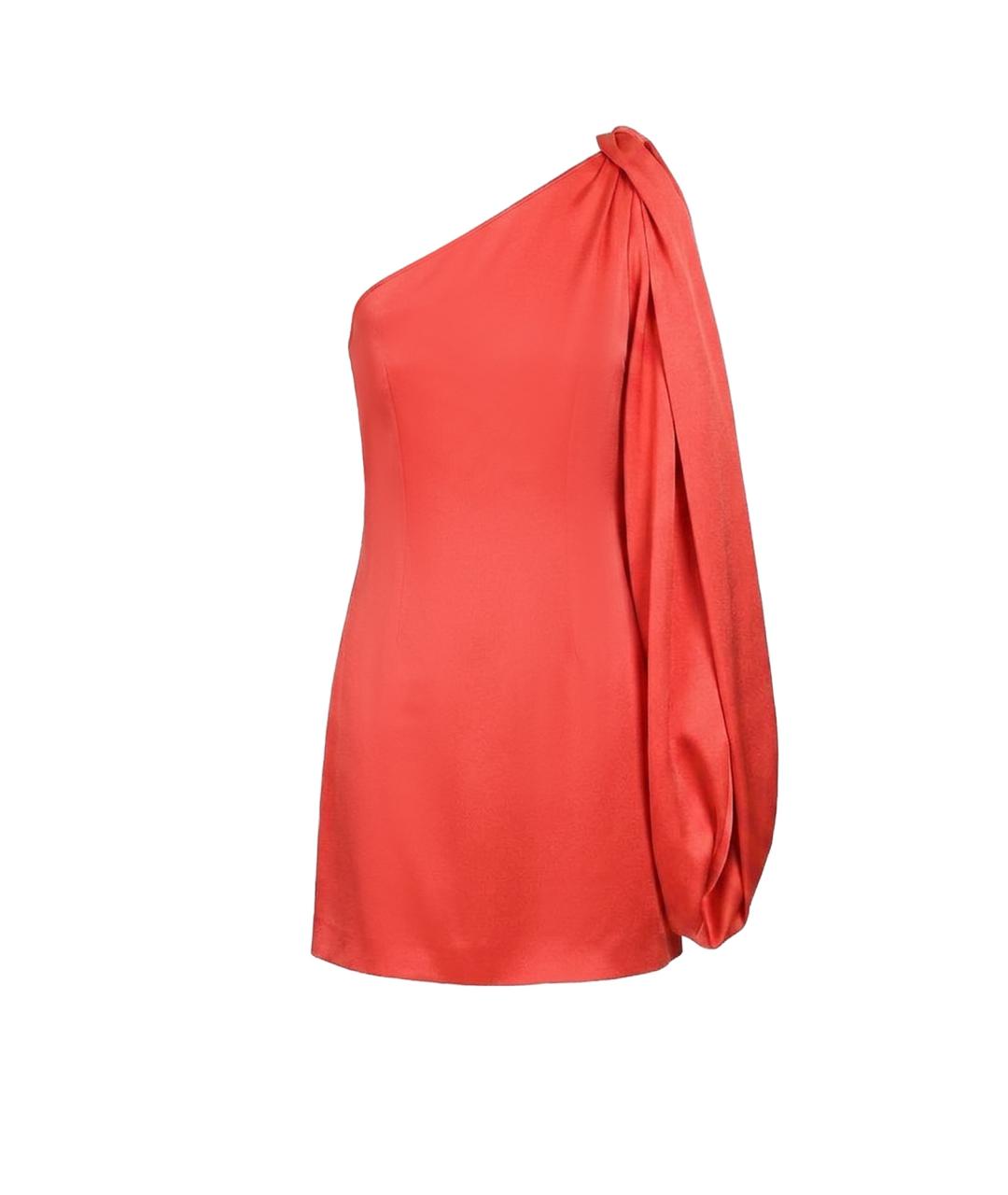 STELLA MCCARTNEY Красное атласное коктейльное платье, фото 2