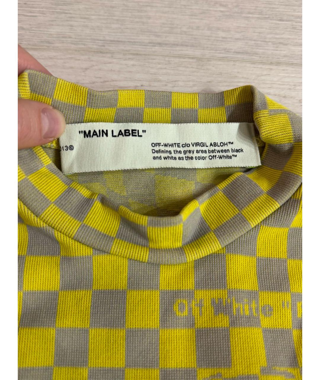 OFF-WHITE Желтый полиамидовый спортивные костюмы, фото 3