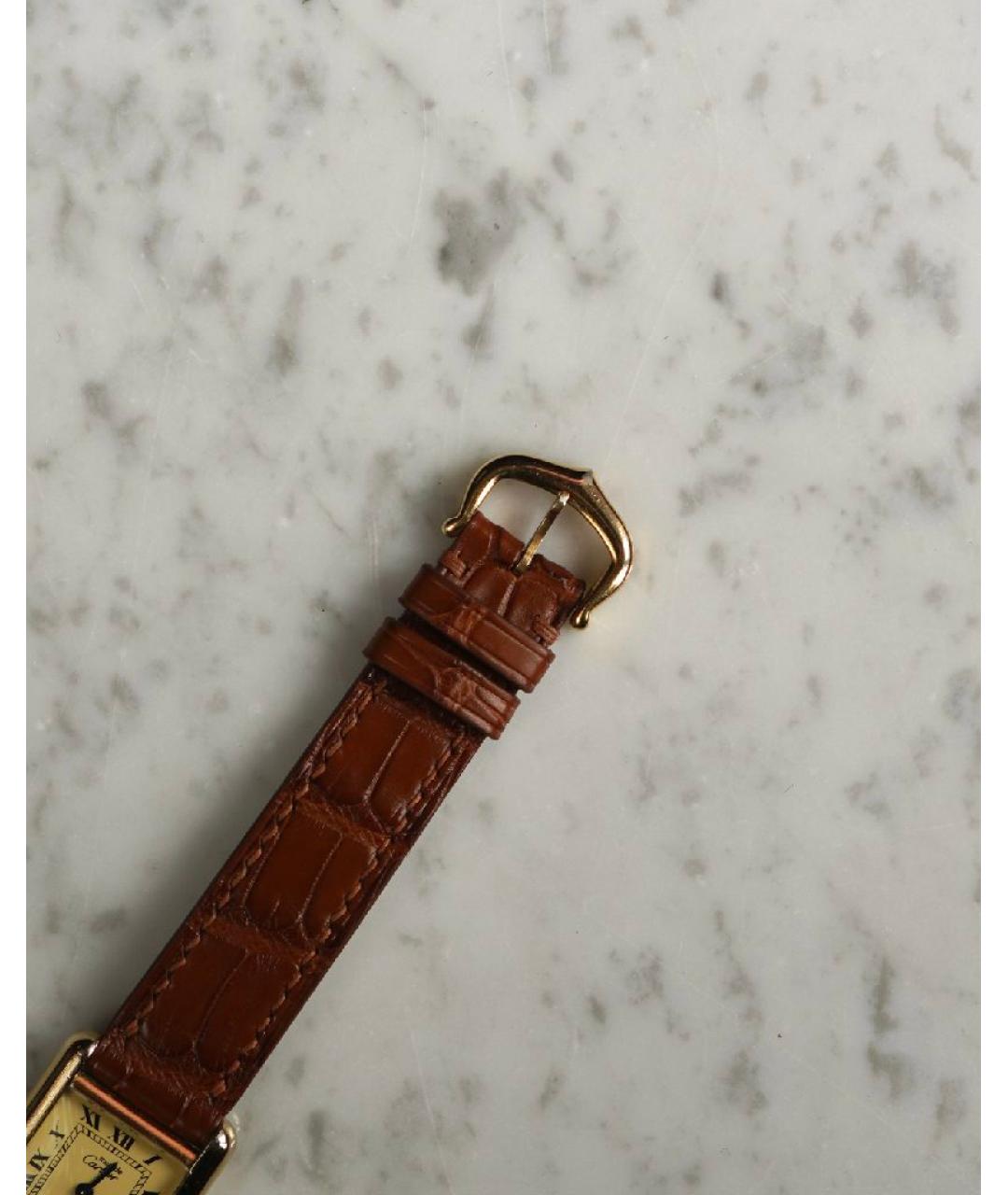 CARTIER Золотые позолоченные часы, фото 2