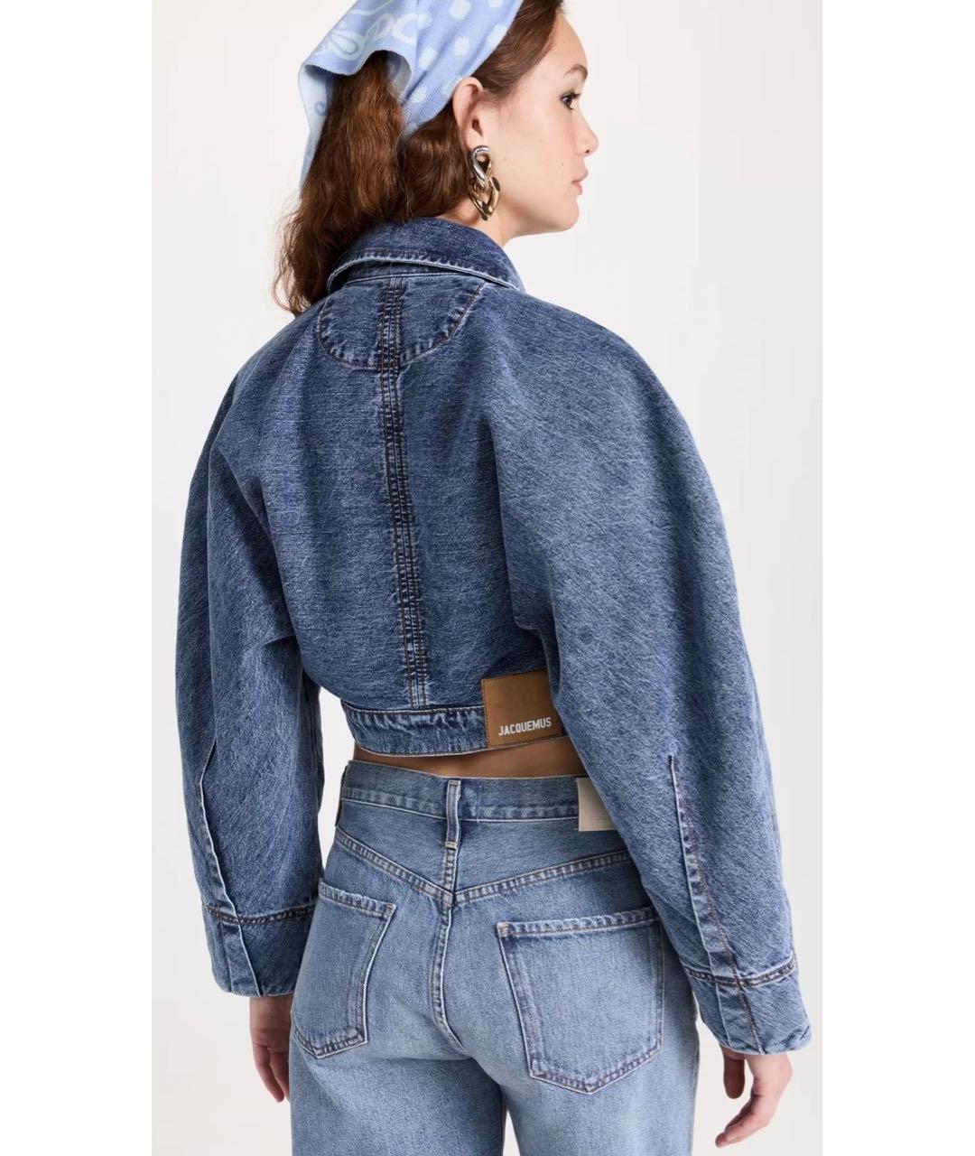 JACQUEMUS Синяя деним куртка, фото 5