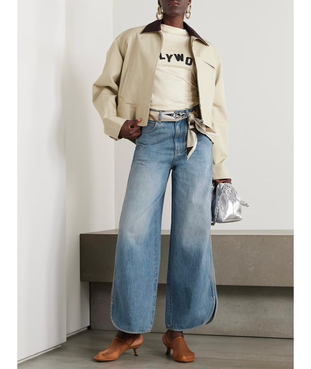 LOEWE Синие хлопковые прямые джинсы, фото 4