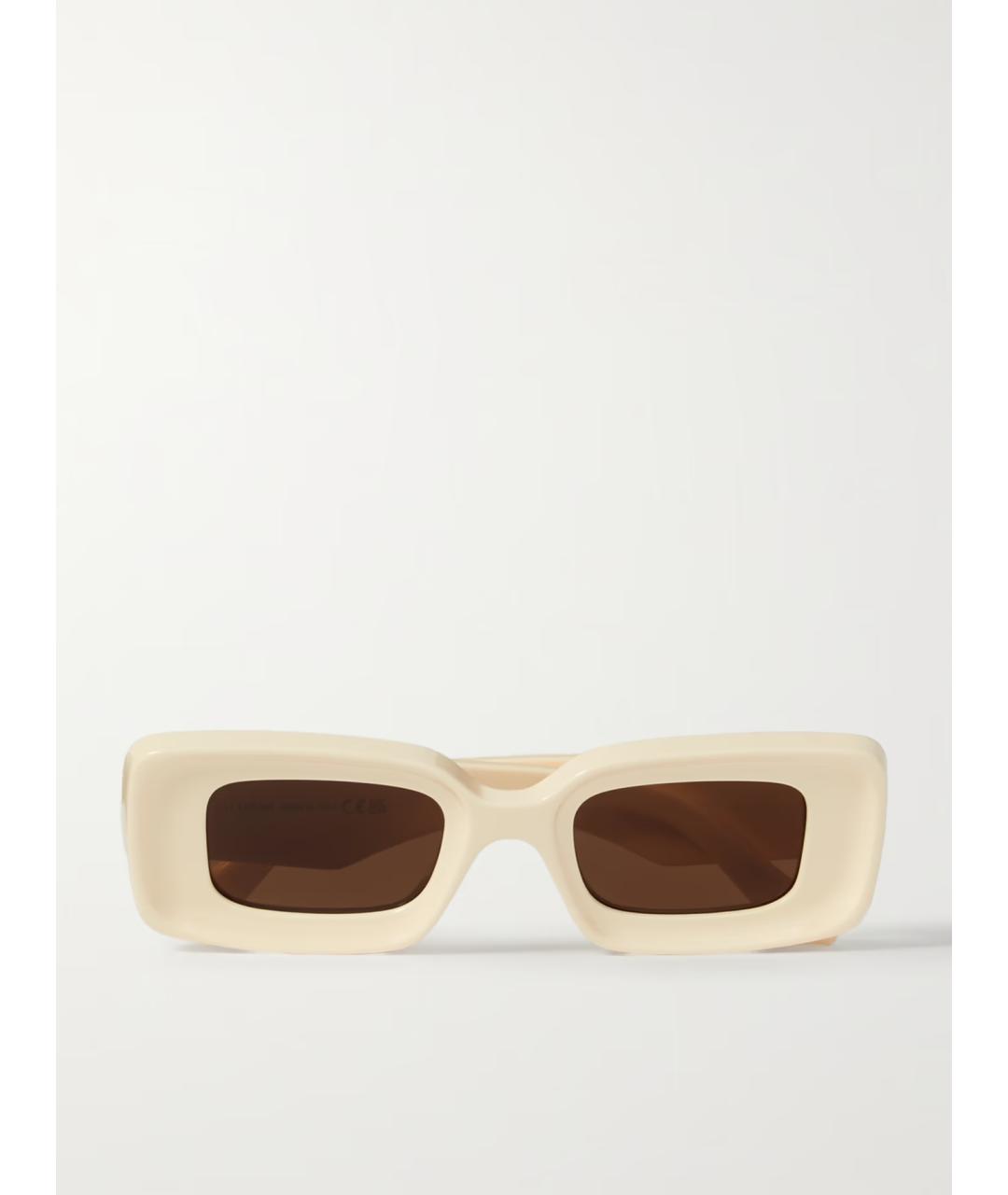 LOEWE Бежевые солнцезащитные очки, фото 4
