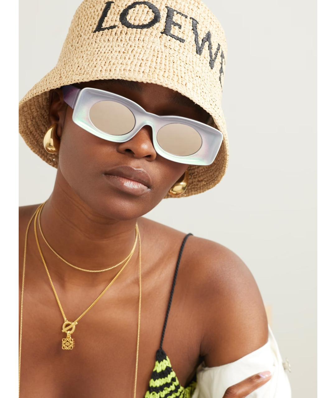 LOEWE Белые солнцезащитные очки, фото 2