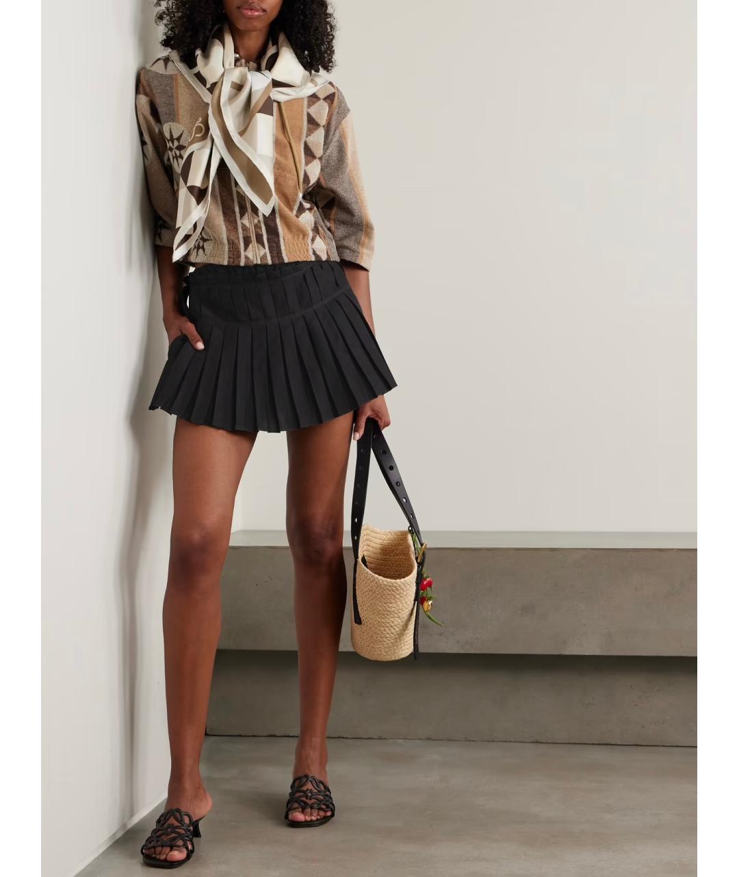 LOEWE Черные вискозные шорты, фото 3