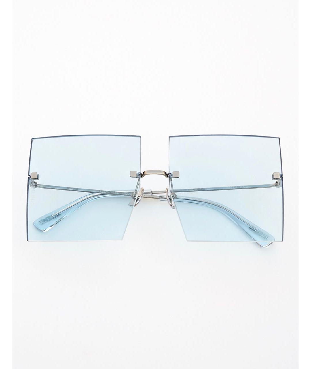 JACQUEMUS Голубые металлические солнцезащитные очки, фото 5