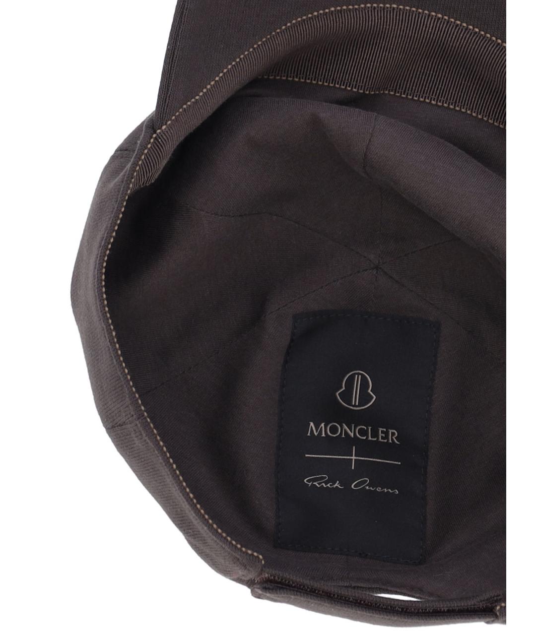 MONCLER Коричневая хлопковая кепка, фото 3