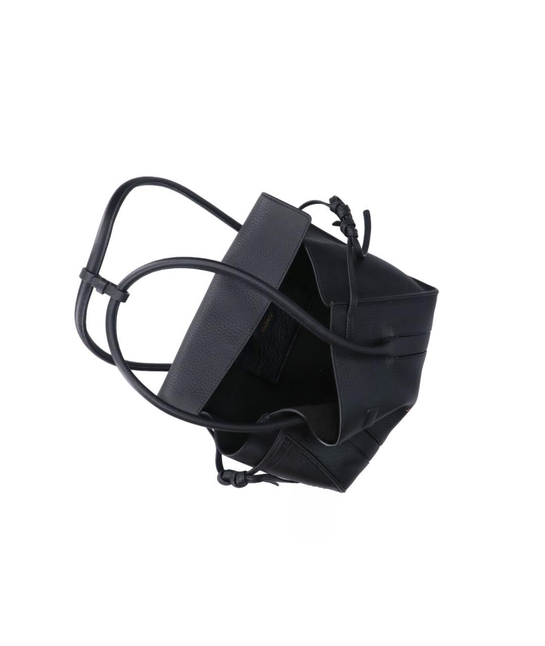 MULBERRY Черная кожаная сумка тоут, фото 4