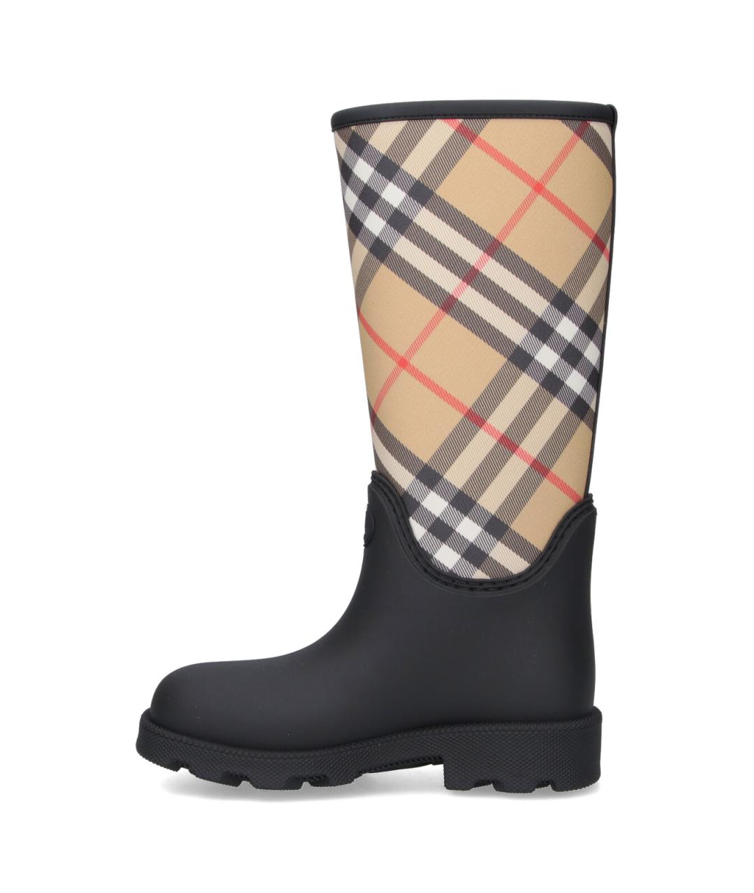 BURBERRY Черные резиновые сапоги, фото 3