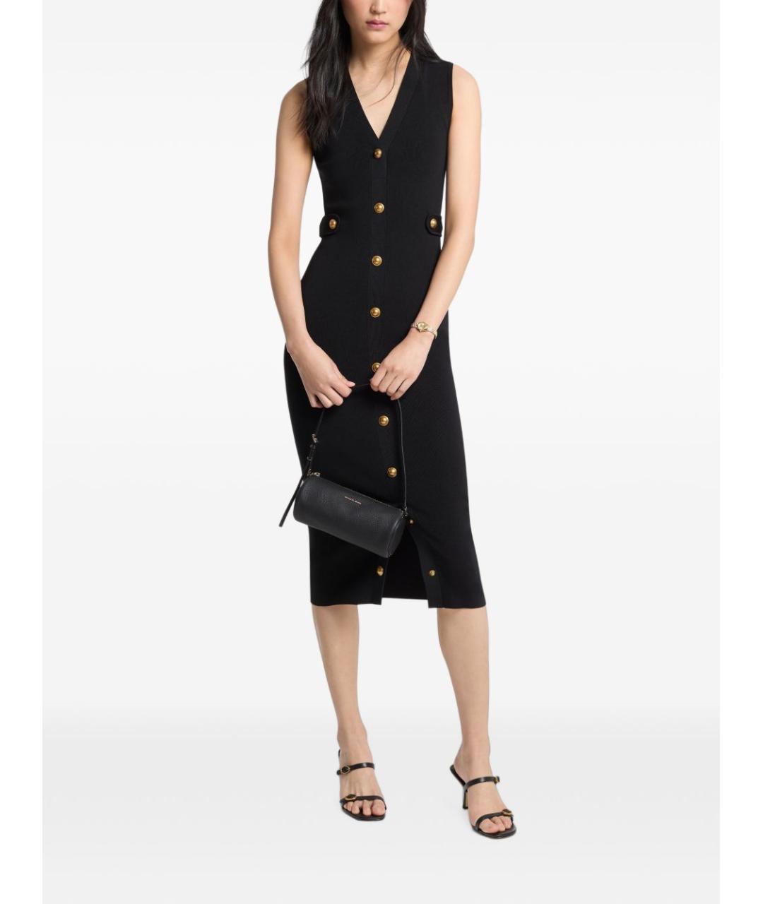 MICHAEL KORS Черное вискозное повседневное платье, фото 1