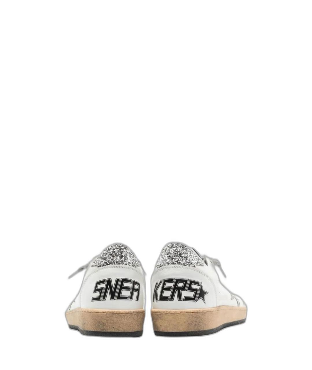 GOLDEN GOOSE Белые кожаные кеды, фото 3