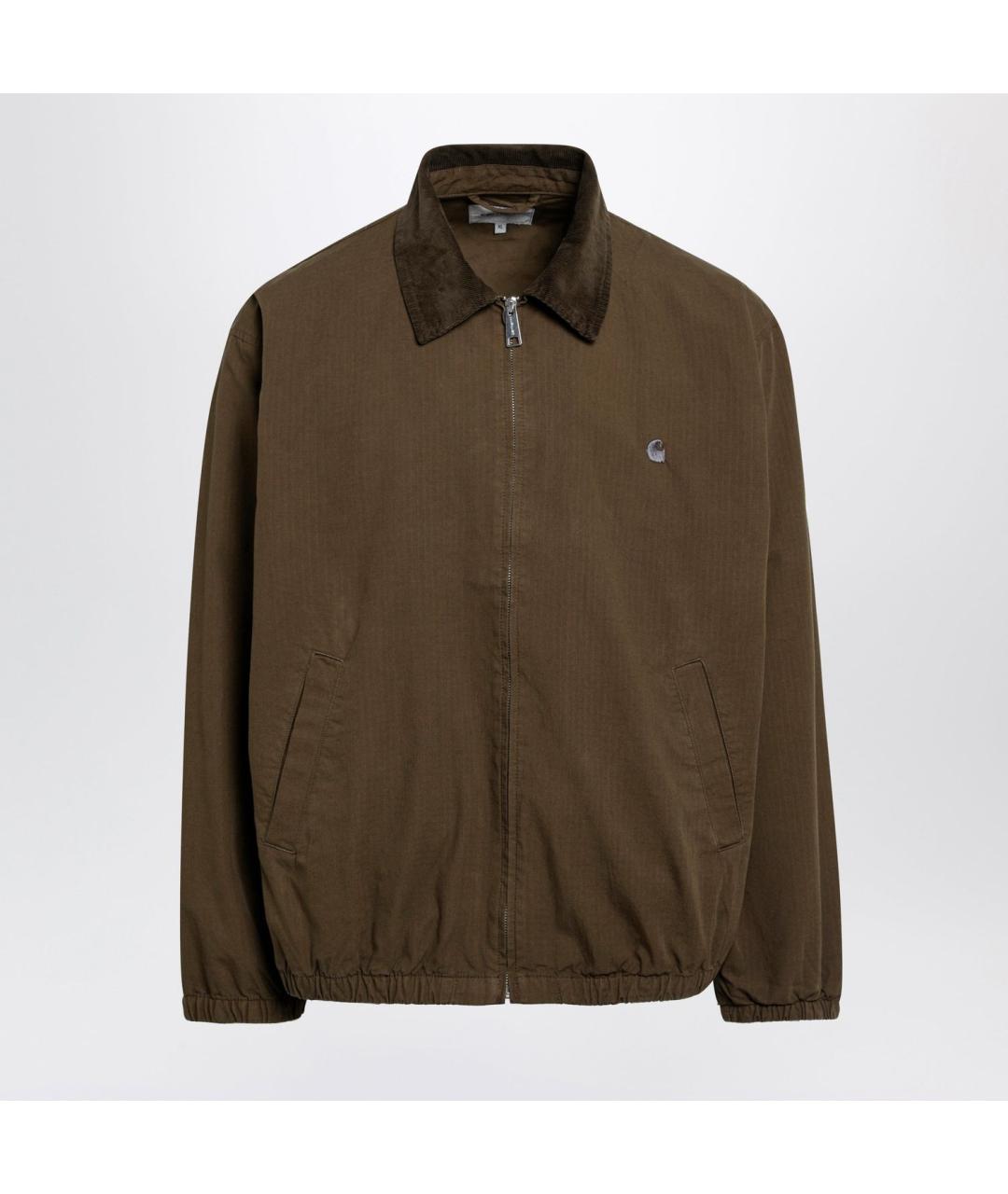 CARHARTT WIP Коричневая хлопковая куртка, фото 3