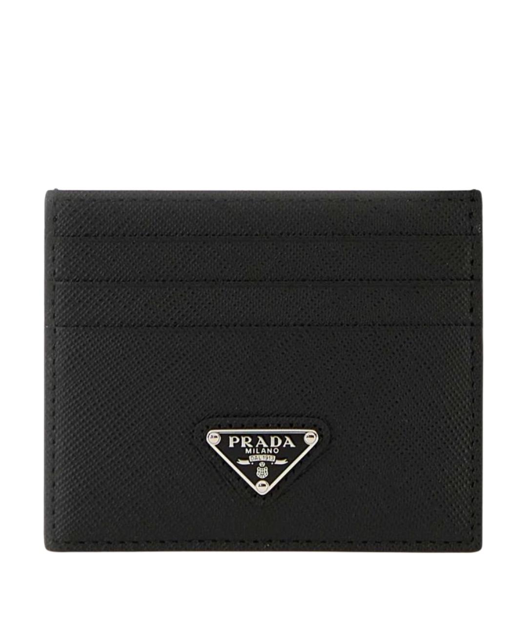 PRADA Черный кожаный кардхолдер, фото 1