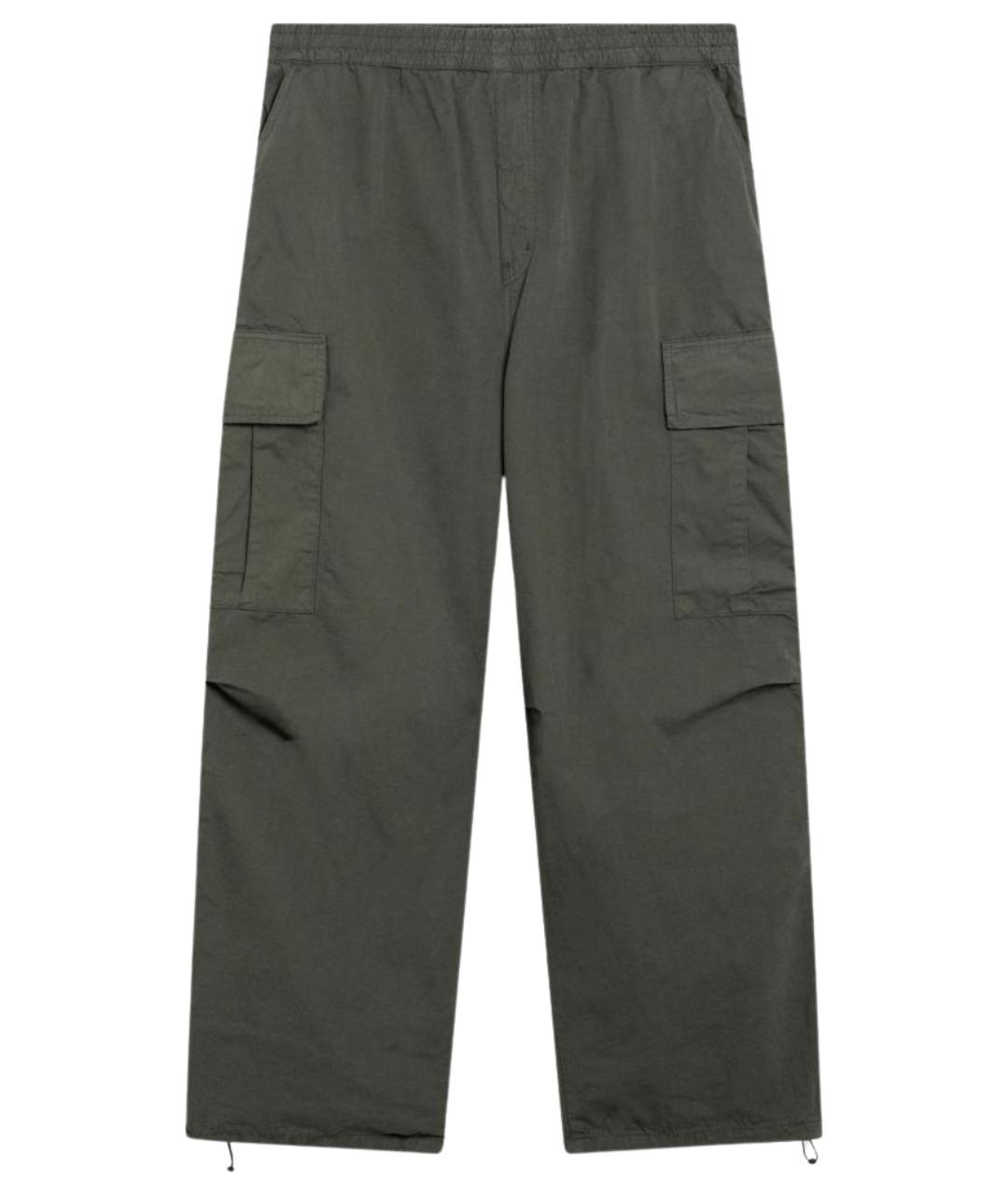 CARHARTT WIP Зеленые хлопковые повседневные брюки, фото 1