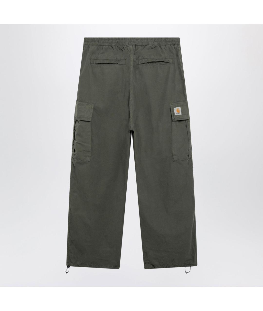 CARHARTT WIP Зеленые хлопковые повседневные брюки, фото 2
