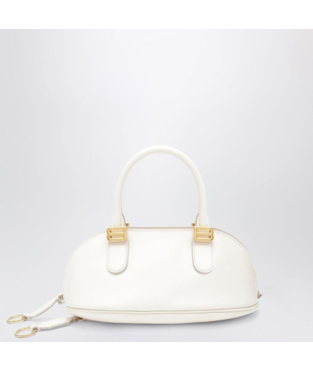 BALENCIAGA Бежевая кожаная сумка тоут, фото 3