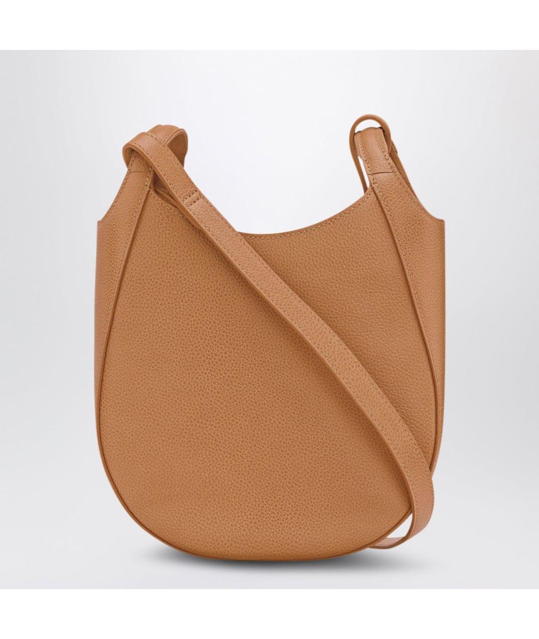 LONGCHAMP Коричневая кожаная сумка через плечо, фото 2