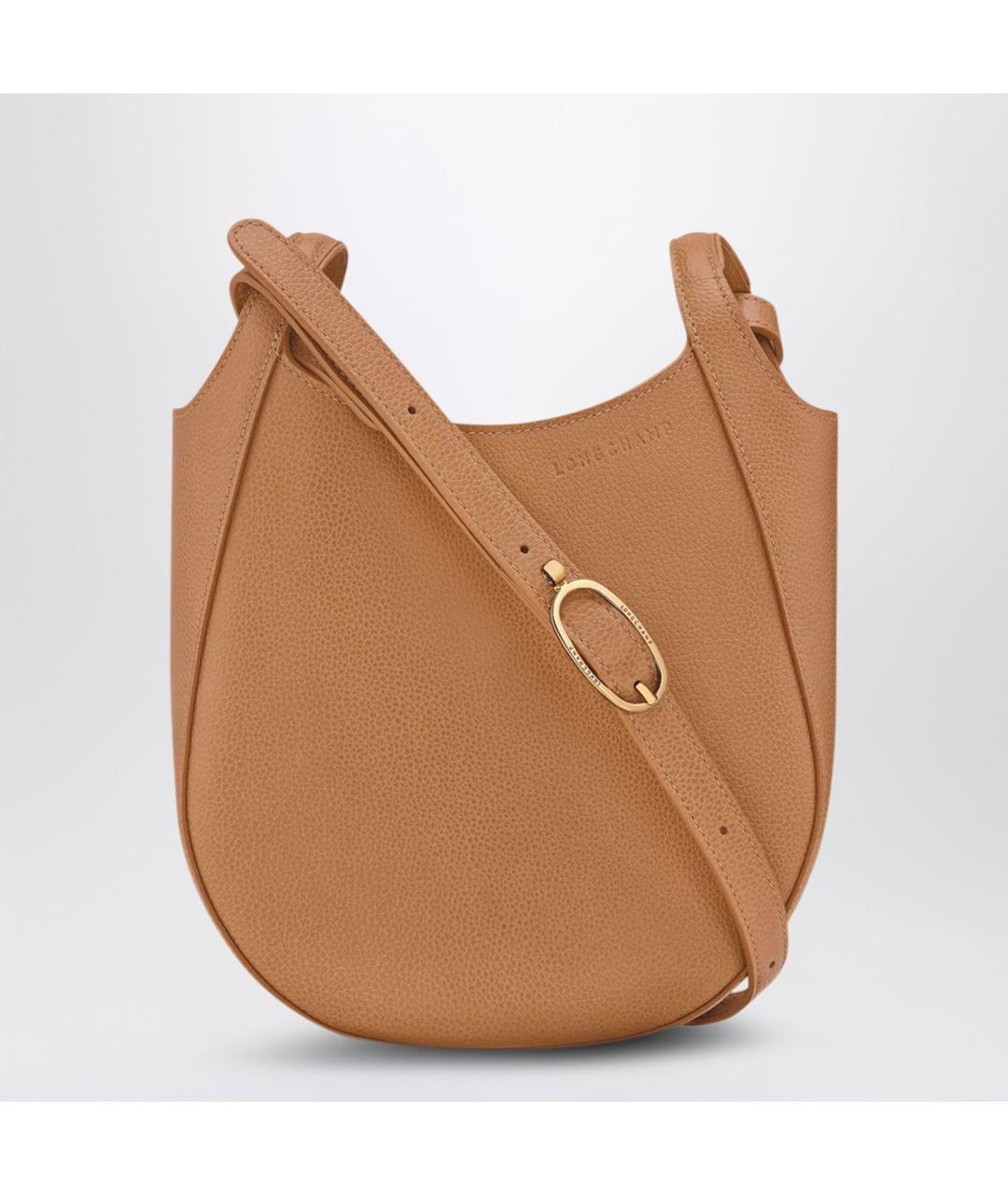 LONGCHAMP Коричневая кожаная сумка через плечо, фото 3