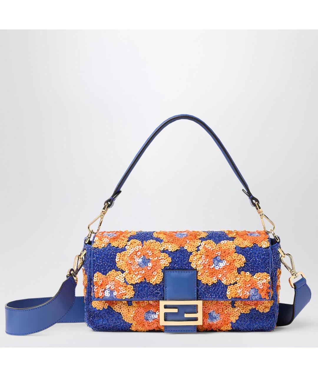 FENDI Синяя сумка через плечо, фото 3