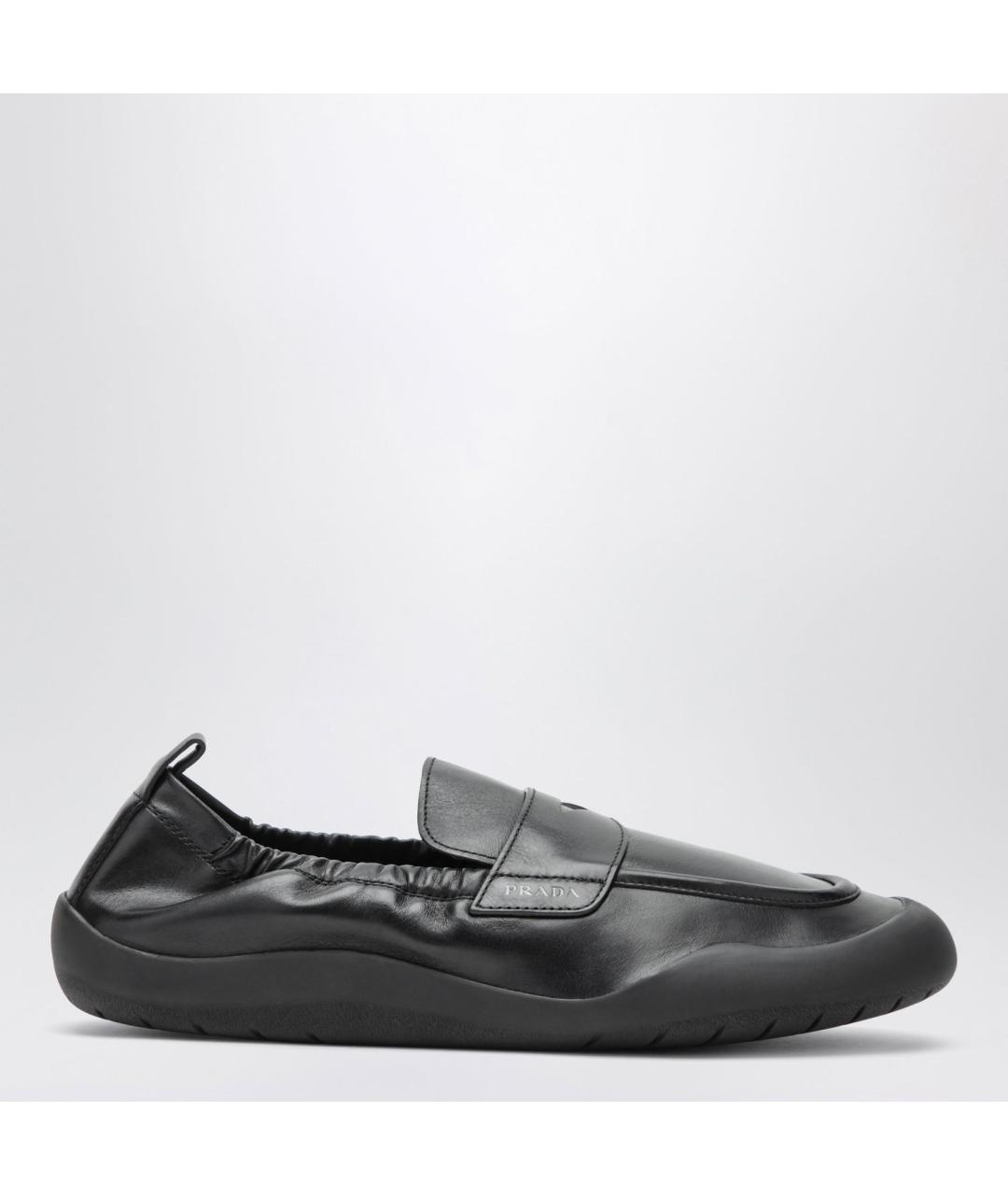 PRADA Черные кожаные лоферы, фото 3