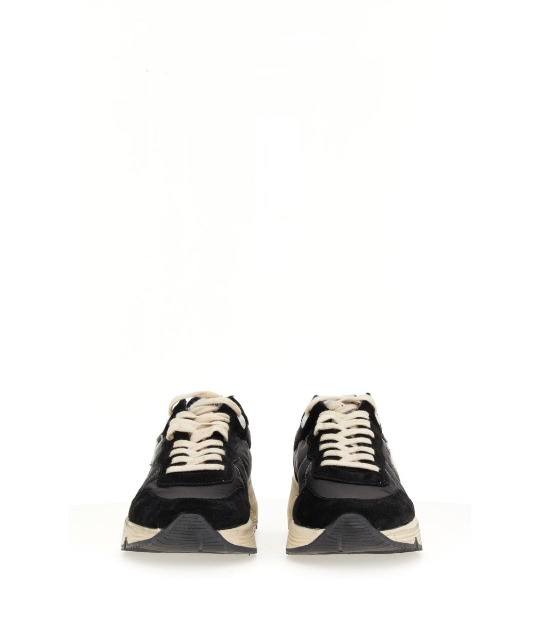 GOLDEN GOOSE Черные синтетические низкие кроссовки / кеды, фото 4