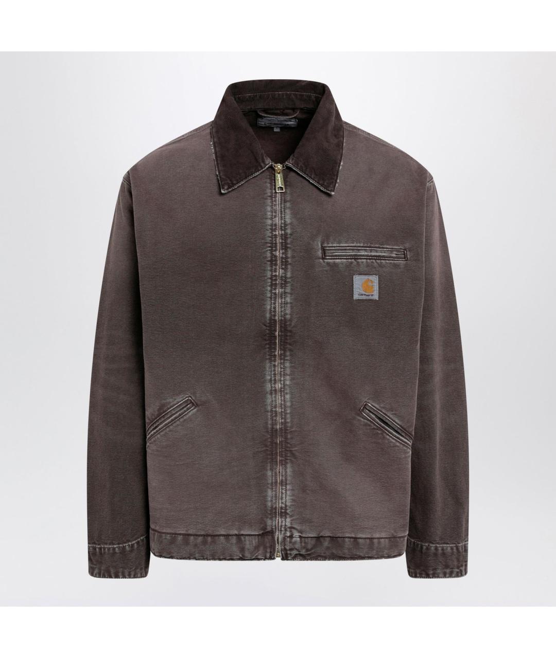 CARHARTT WIP Коричневая хлопковая куртка, фото 3