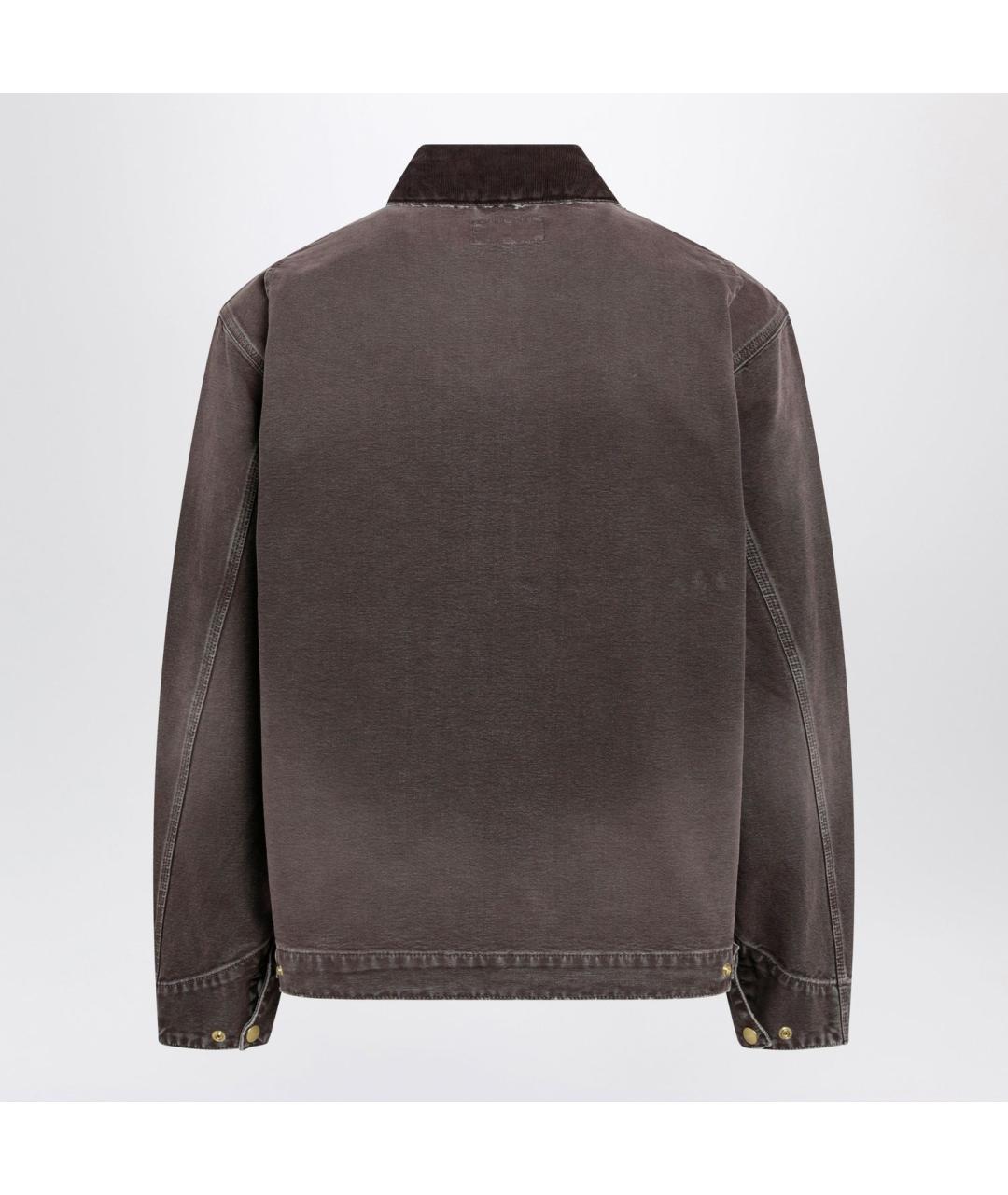 CARHARTT WIP Коричневая хлопковая куртка, фото 2