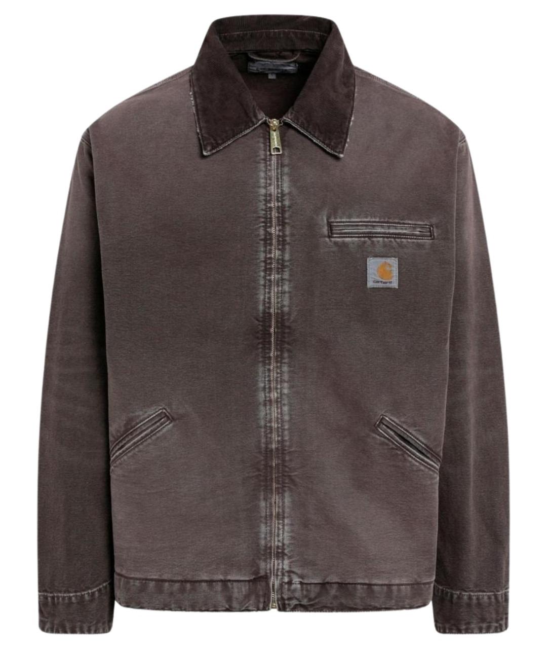 CARHARTT WIP Коричневая хлопковая куртка, фото 1