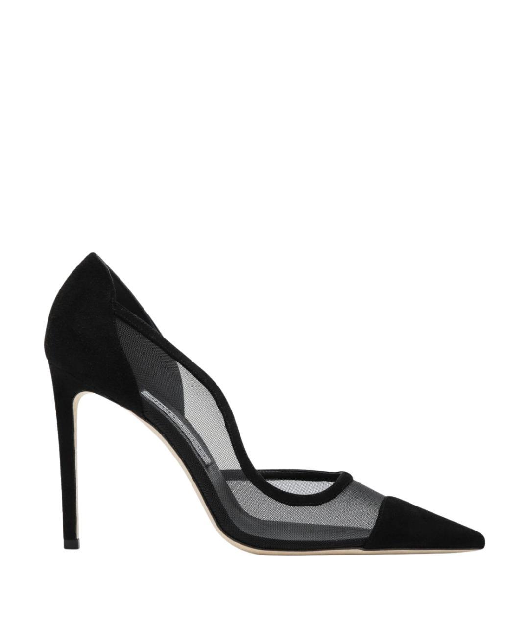 JIMMY CHOO Черные замшевые туфли, фото 1