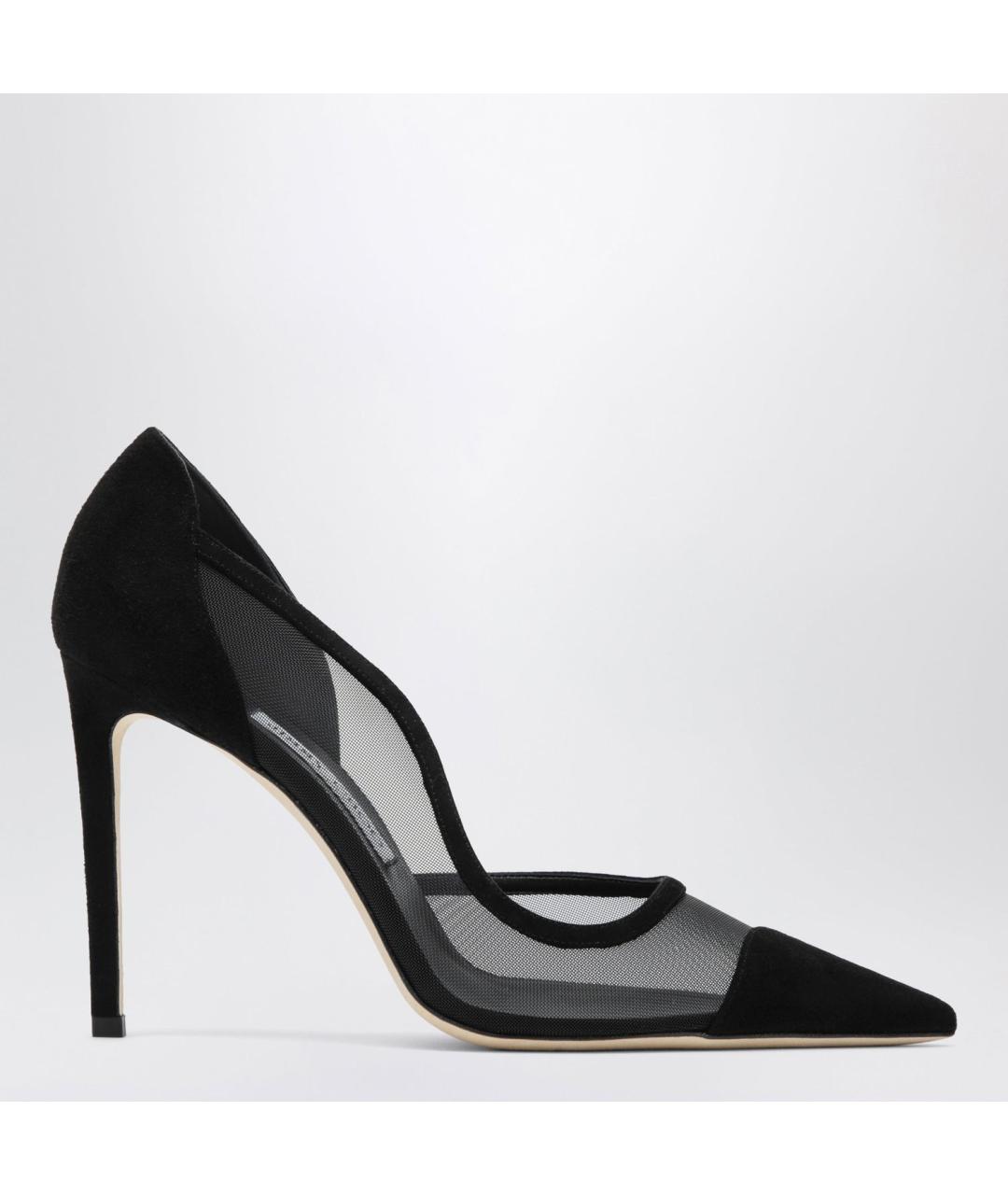 JIMMY CHOO Черные замшевые туфли, фото 3