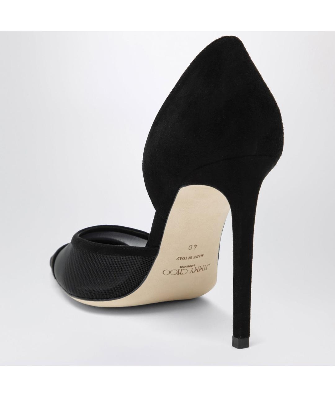 JIMMY CHOO Черные замшевые туфли, фото 2