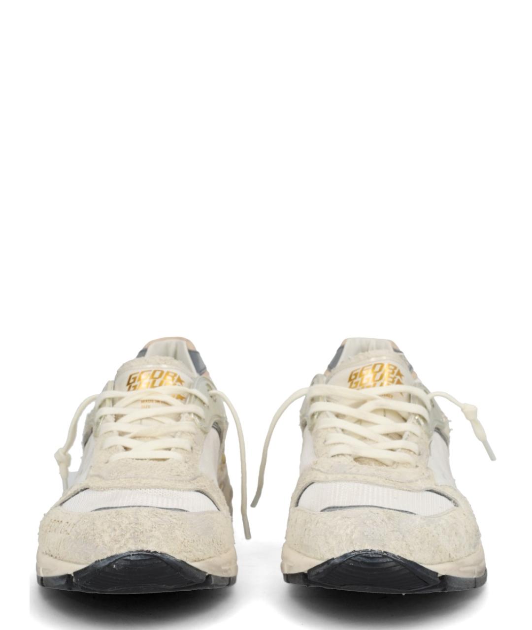 GOLDEN GOOSE Белые замшевые низкие кроссовки / кеды, фото 2