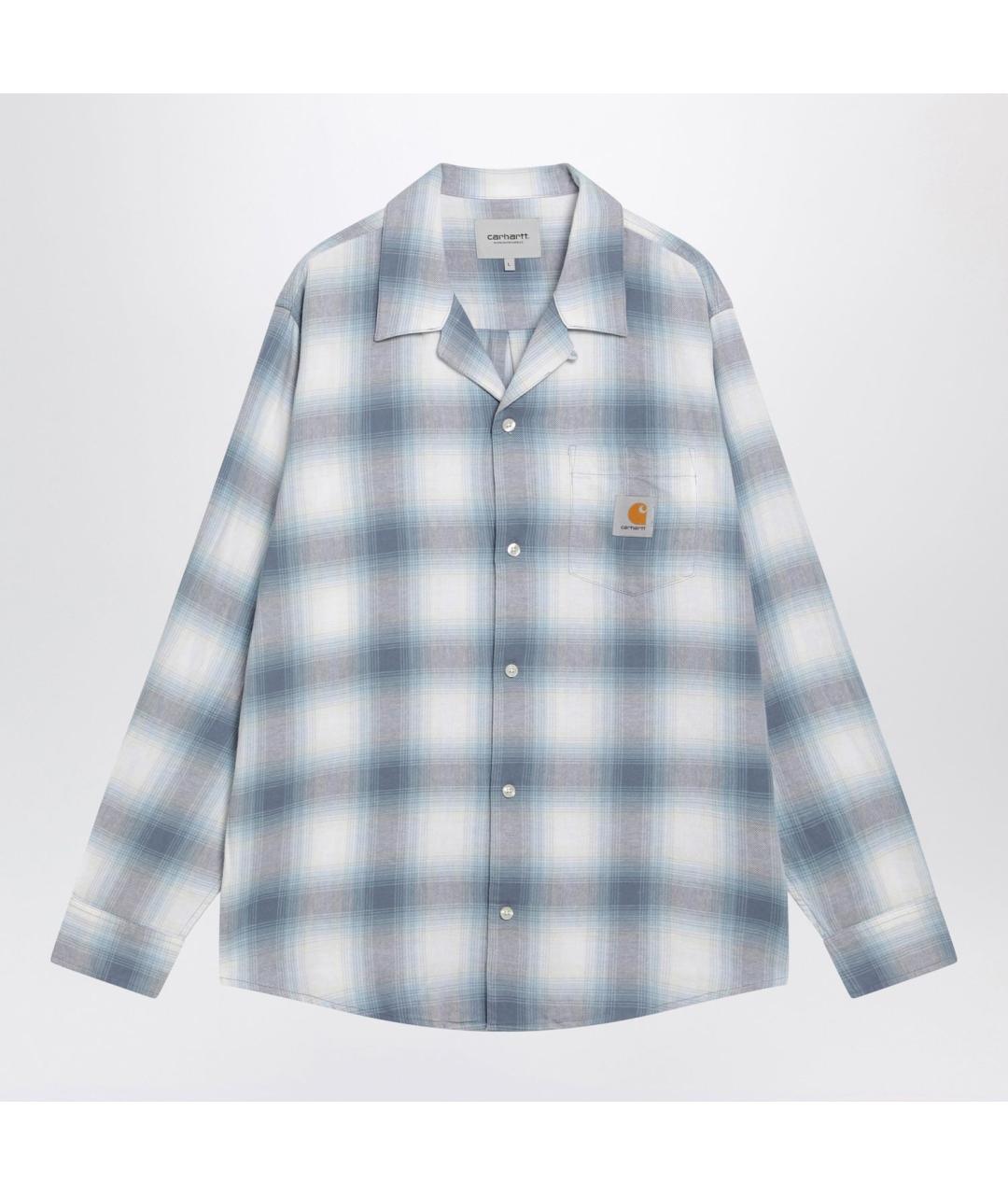 CARHARTT WIP Голубая хлопковая кэжуал рубашка, фото 3